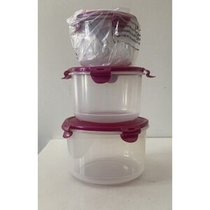 Lock N Lock Food Storage Containers Nestable Bowls 3 Piece Set